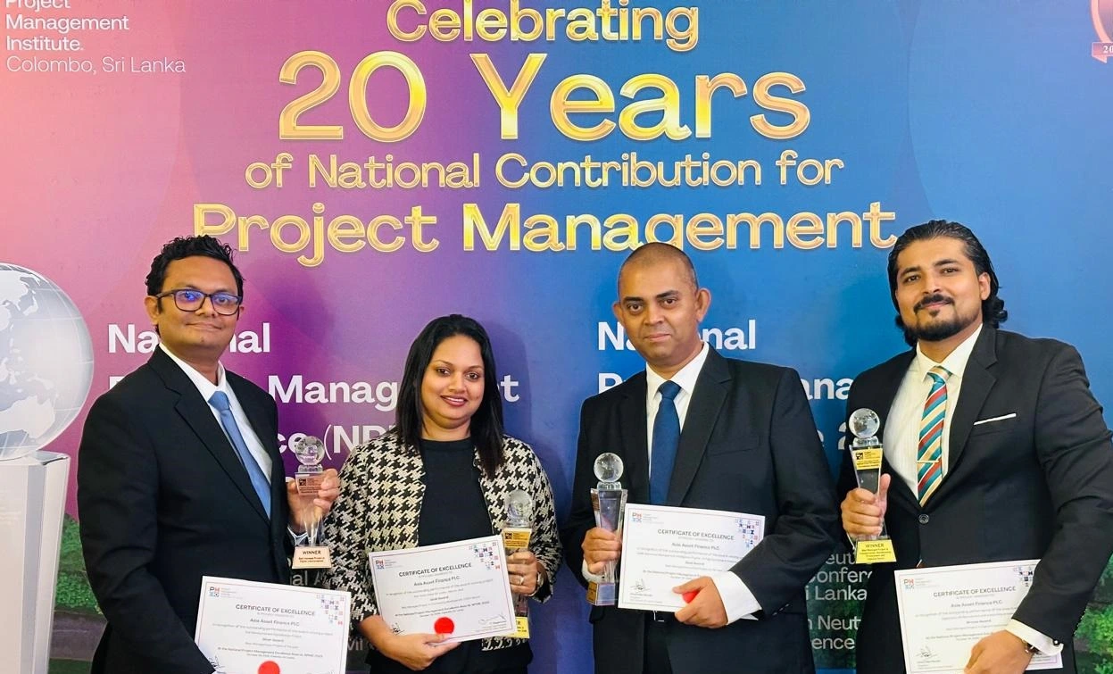 Asia Asset Finance PLC Clinches Four Awards at National Project Management Excellence Awards 2025